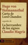 CARTA DE LORD CHANDOS/ HERRUMBRE DE LOS