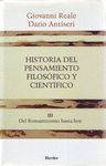 HISTORIA DEL PENSAMIENTO FILOSÓFICO Y CIENTÍFICO III