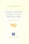 VARIACIONES SOBRE TEMA MEXICANO
