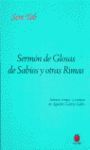 SERMÓN DE GLOSAS DE SABIOS Y OTRAS RIMAS