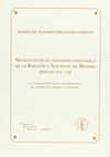 MANUSCRITOS DE CONTENIDO EPIGRÁFICO DE LA BIBLIOTECA NACIONAL DE MADRID (SIGLOS